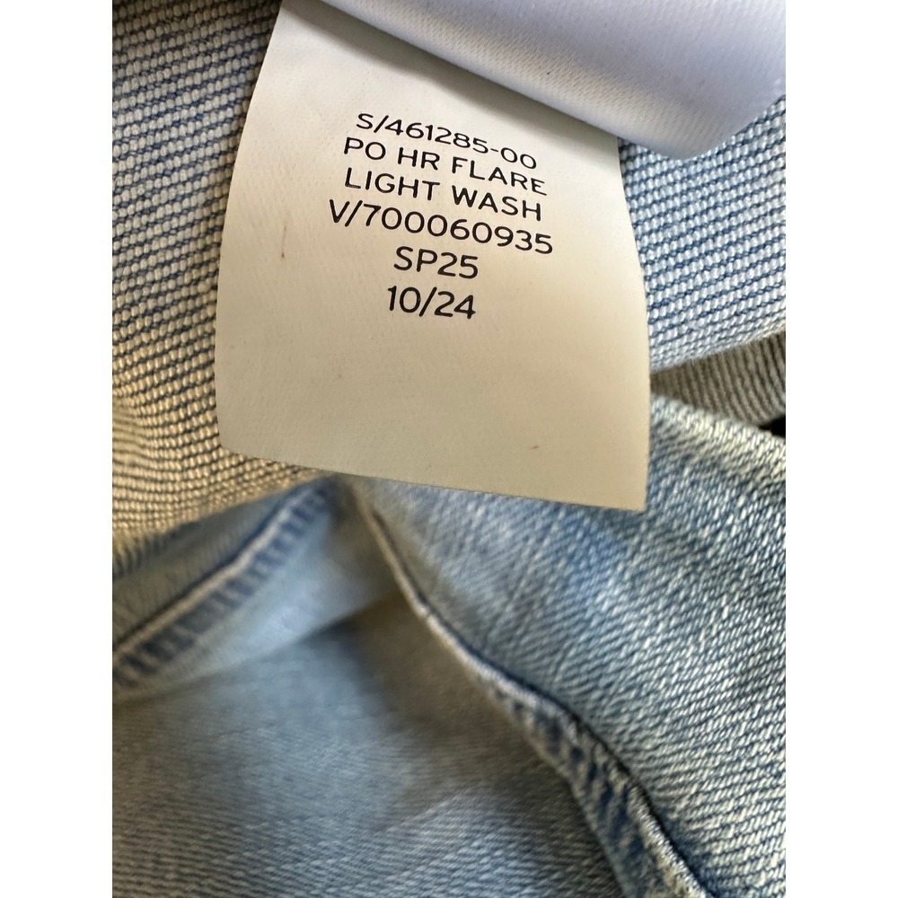 NWT GAP Kids High Rise Flare Jeggings Blue Denim Jean 14 Plus Light Wash Stretch - Picture 7 of 11